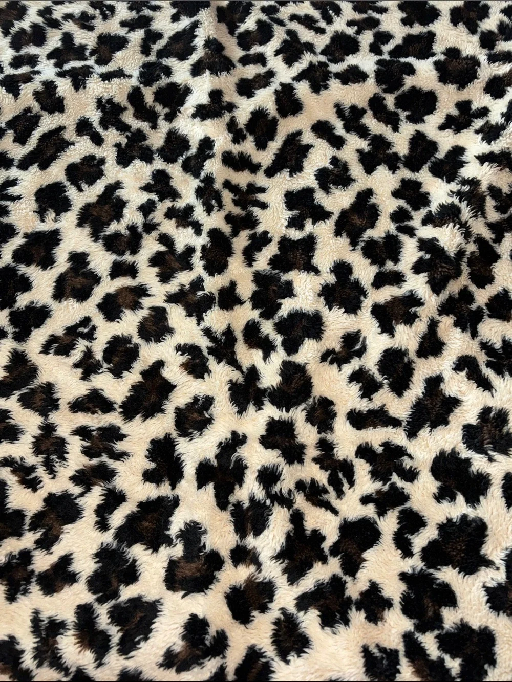 Leopard Print Faux Fur Pet Bed or Throw